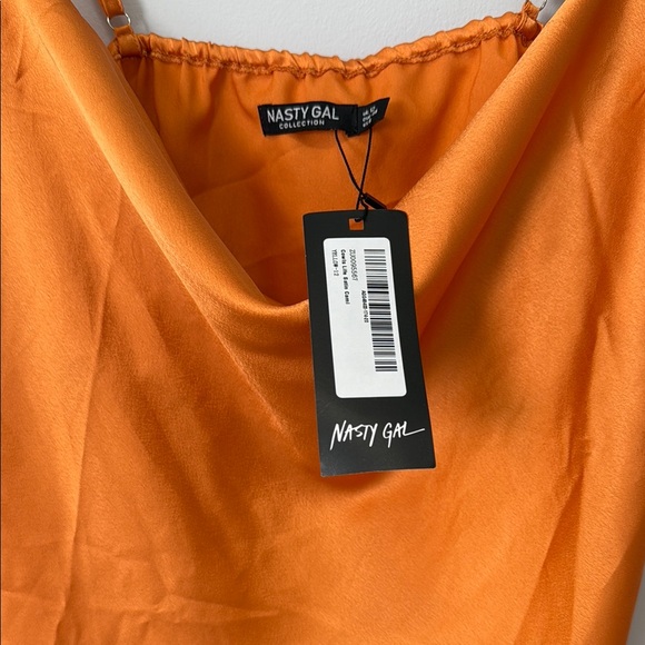 Nasty Gal Orange Fitted Sleeveless Camisole - Picture 2 of 5